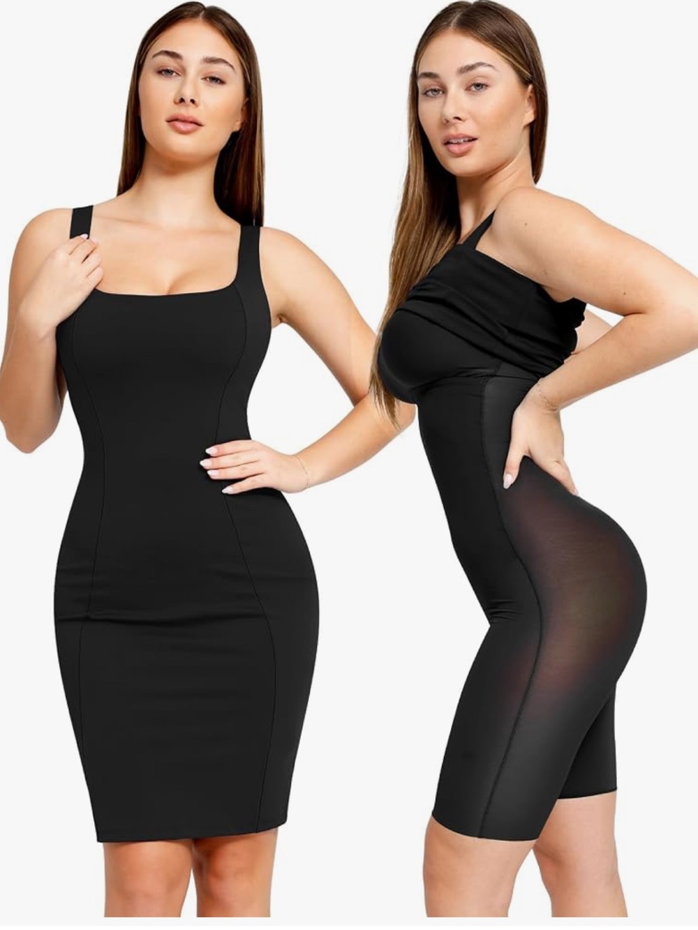 New! Popilush Black Shapewear Dress